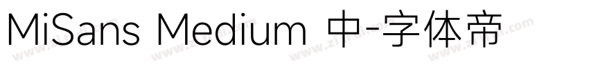 MiSans Medium 中字体转换